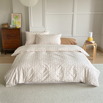 棉眠 2024新款40支AB版全棉印花四件套 小乔