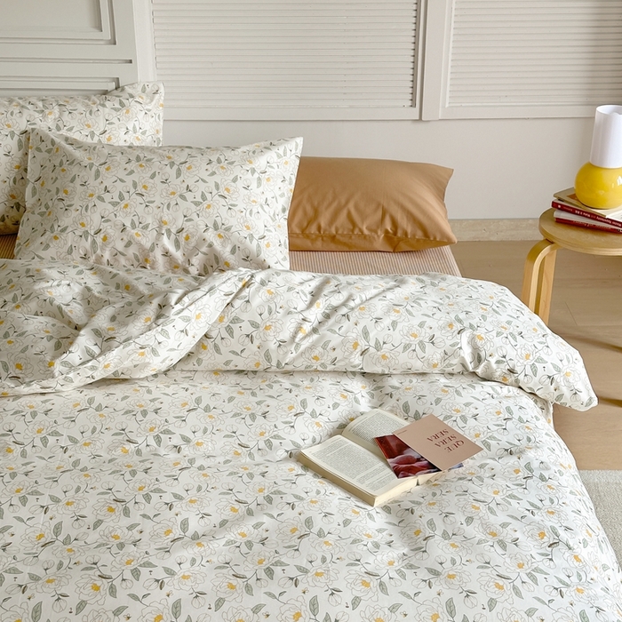 91家纺网 家纺一手货源 找家纺 棉眠 2024新款40支AB版全棉印花四件套 姑苏