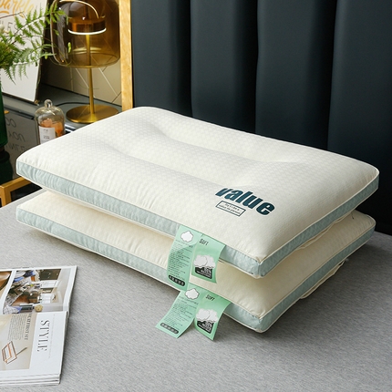 （总）织布人 2024新款枕芯A类云朵舒柔枕头酒店家用护颈枕头芯亲子系列