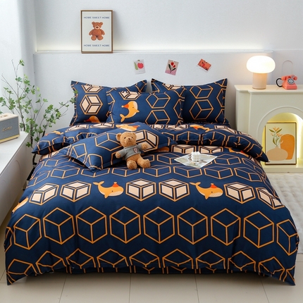 91家纺网 家纺一手货源 找家纺 (总) 曼璐家纺 2025新款芦荟棉床单款四件套