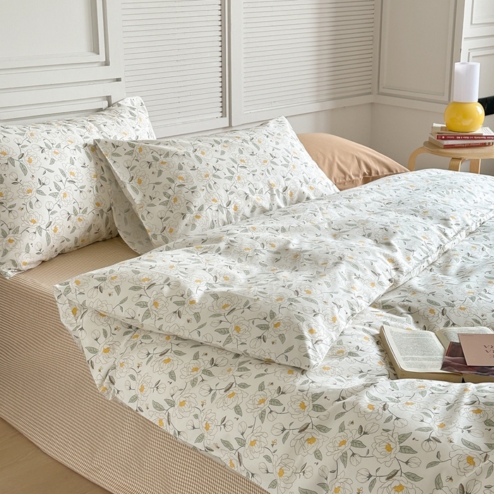 91家纺网 家纺一手货源 找家纺 棉眠 2024新款40支AB版全棉印花四件套 姑苏