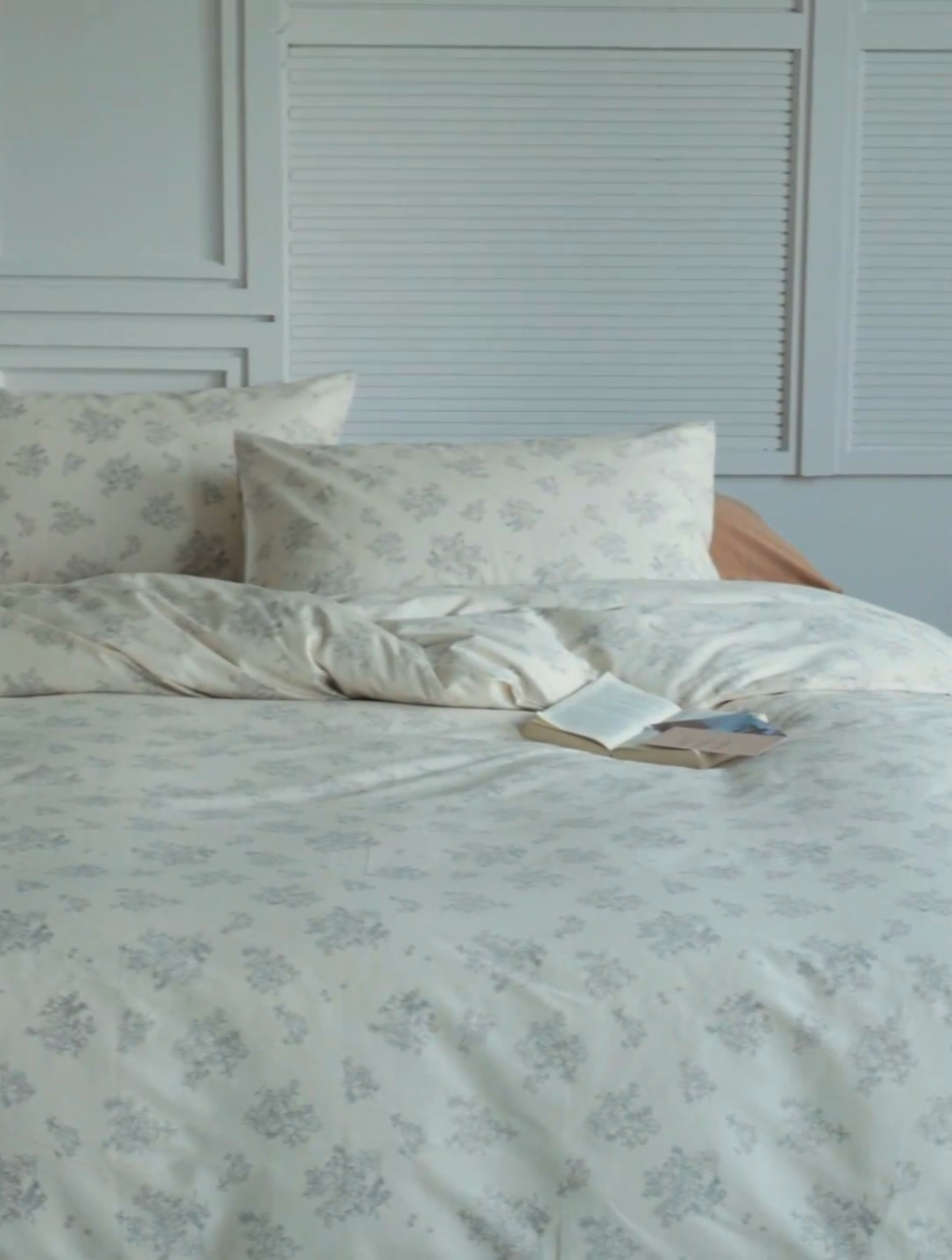 91家纺网 家纺一手货源 找家纺 棉眠 2024新款40支AB版全棉印花四件套 奶油马蒂斯