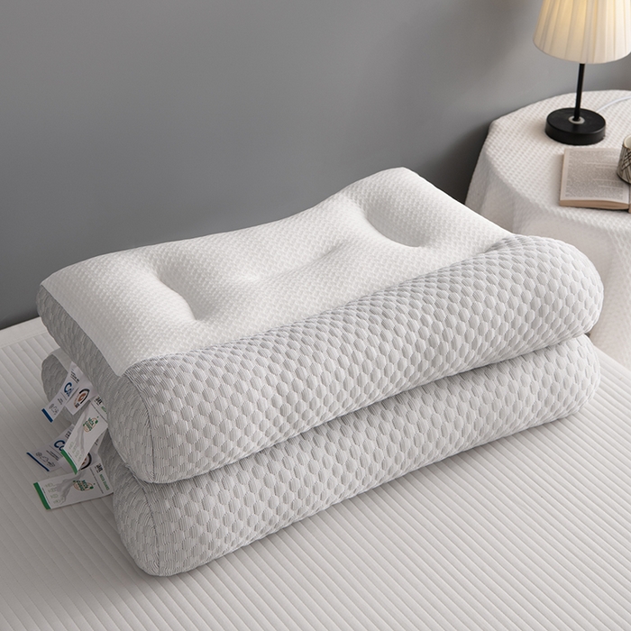 91家纺网 家纺一手货源 找家纺 爱来伊家 2024新款冰豆豆夏季枕芯反牵引枕48*74cm 牵引枕-灰