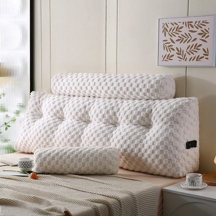91家纺网 家纺一手货源 找家纺 （总）永光家居 2024新款三角靠枕 床头靠垫抱枕榻榻米软包外贸货源