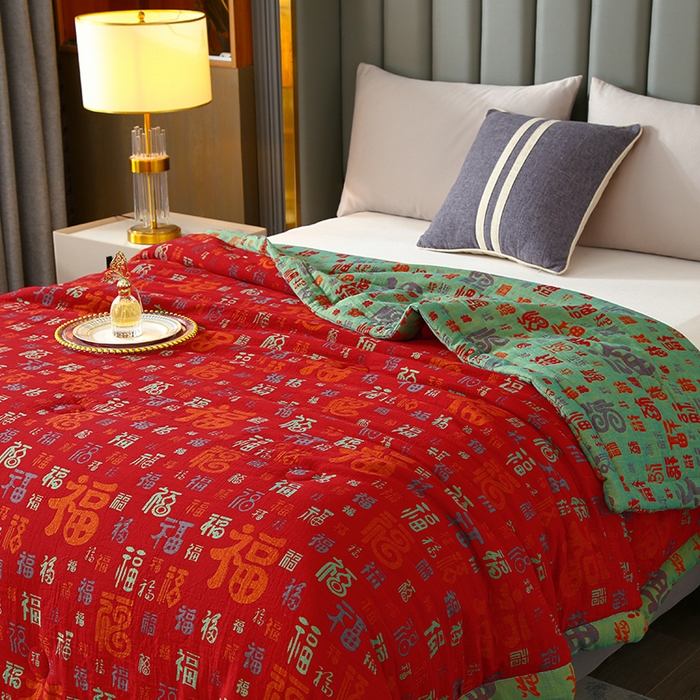 91家纺网 家纺一手货源 找家纺 （总）爱宝被业  2025新款磨毛双层纱夏被