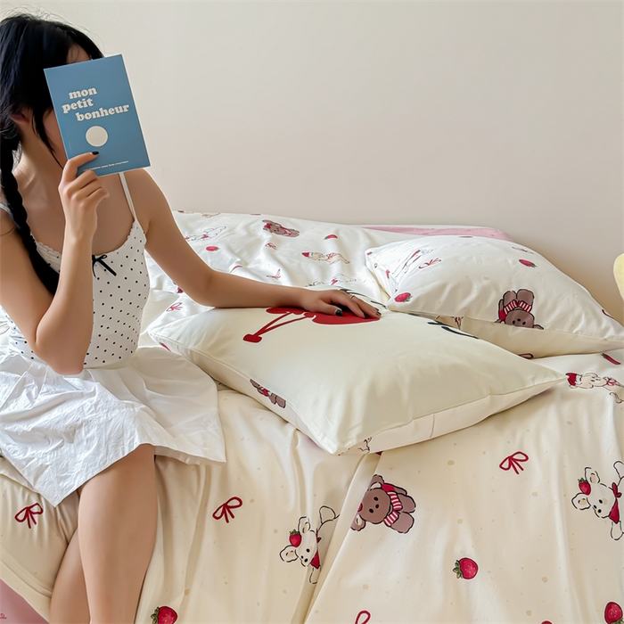 91家纺网 家纺一手货源 找家纺 （总）窝米 2024新款全棉13370超现实主义经典卡通系列四件套