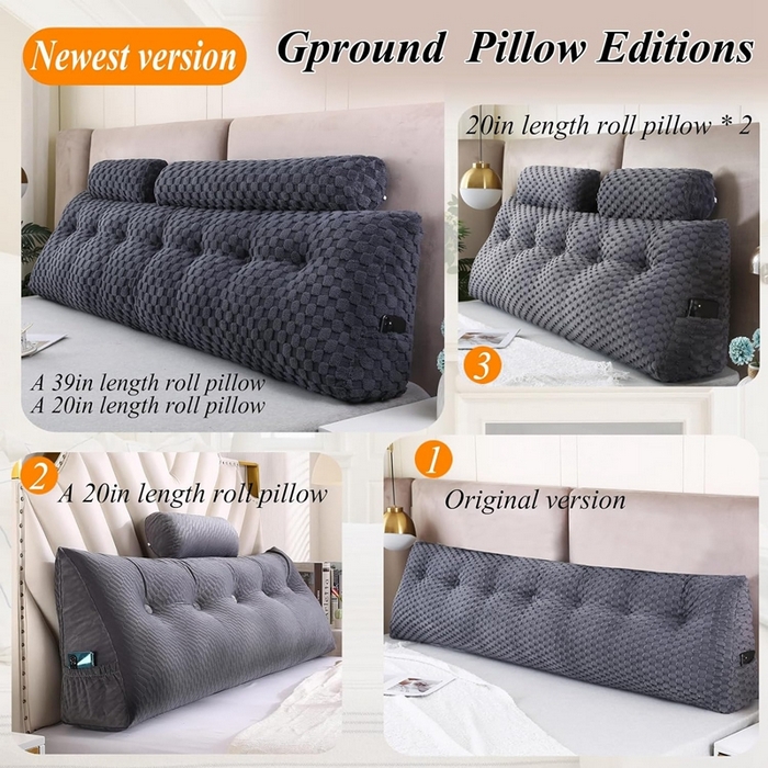 91家纺网 家纺一手货源 找家纺 永光家居 2024新款三角靠枕 床头靠垫抱枕榻榻米软包外贸货源