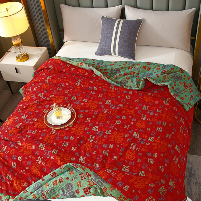 91家纺网 家纺一手货源 找家纺 （总）爱宝被业  2025新款磨毛双层纱夏被