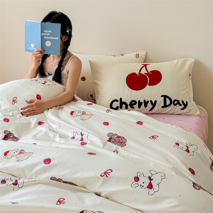 91家纺网 家纺一手货源 找家纺 （总）窝米 2024新款全棉13370超现实主义经典卡通系列四件套