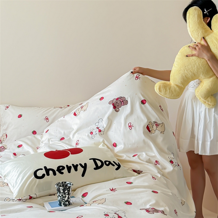 91家纺网 家纺一手货源 找家纺 （总）窝米 2024新款全棉13370超现实主义经典卡通系列四件套