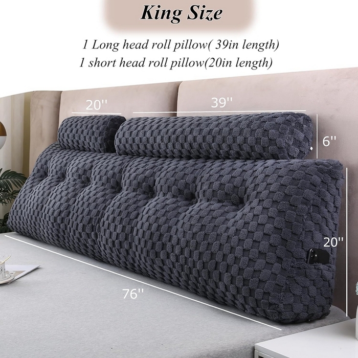 91家纺网 家纺一手货源 找家纺 永光家居 2024新款三角靠枕 床头靠垫抱枕榻榻米软包外贸货源