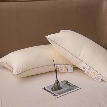 91家纺网 家纺一手货源 找家纺 （总）芯丝路枕业 2024新款全棉贡缎丝光棉轻柔护颈枕芯