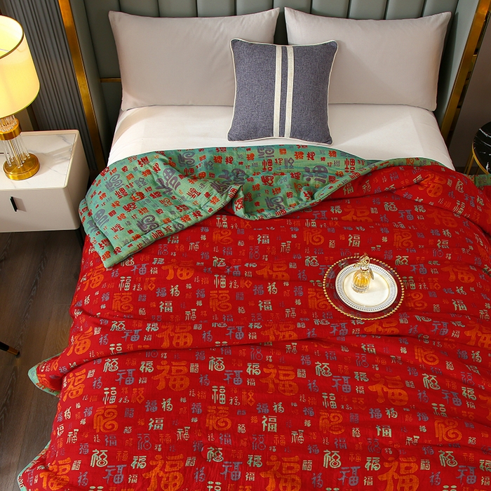 91家纺网 家纺一手货源 找家纺 （总）爱宝被业  2025新款磨毛双层纱夏被