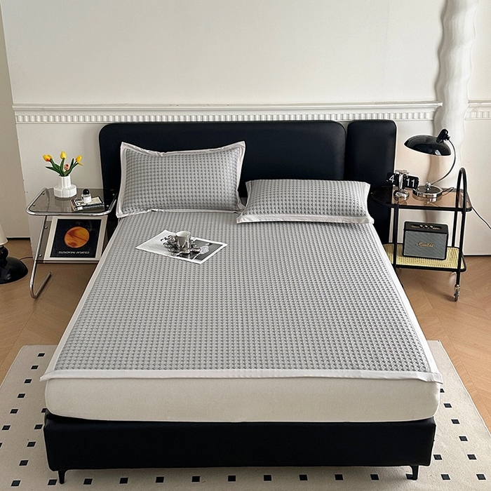 91家纺网 家纺一手货源 找家纺 （总）凉百百 2024新款凉豆豆夏季凉席三件套凌豆豆款机洗水洗凉感席