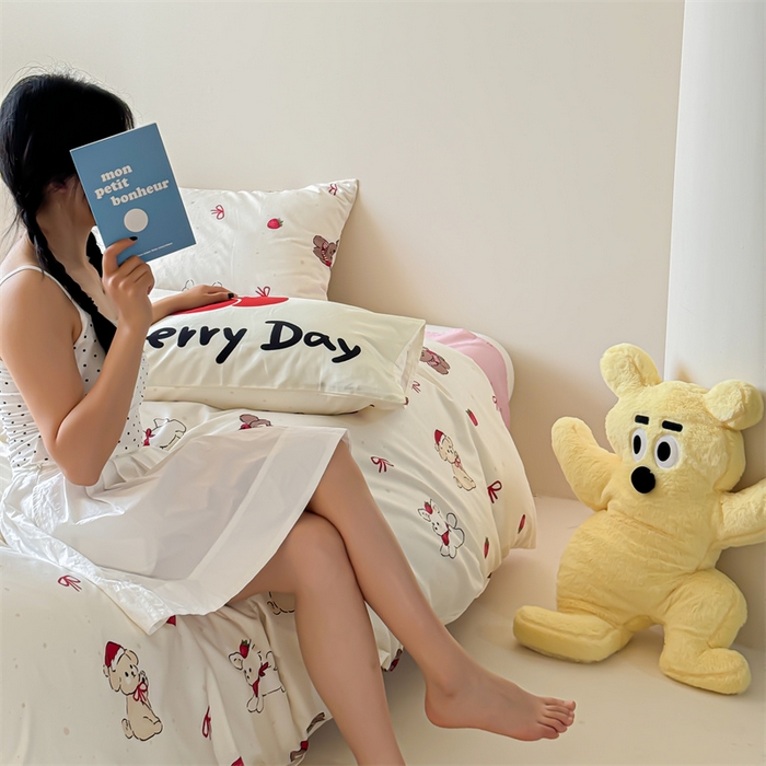 91家纺网 家纺一手货源 找家纺 （总）窝米 2024新款全棉13370超现实主义经典卡通系列四件套