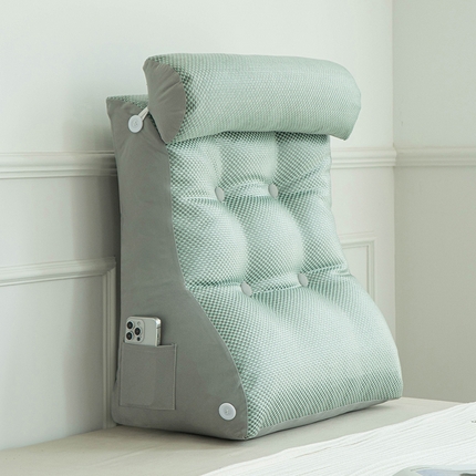 91家纺网 家纺一手货源 找家纺 （总）爱妮灵蚊帐 2024新款冰丝藤席床头靠垫软包夏天床上靠背靠枕宿舍枕头护腰孕妇枕