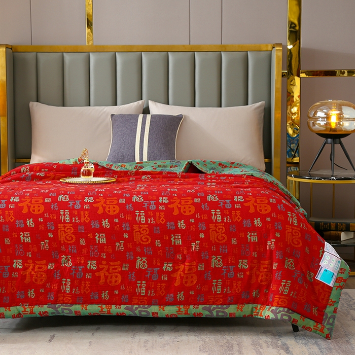 91家纺网 家纺一手货源 找家纺 （总）爱宝被业  2025新款磨毛双层纱夏被