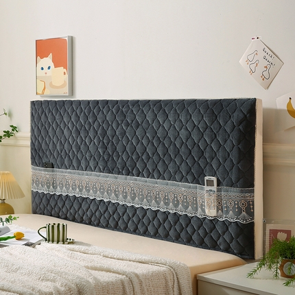 91家纺网 家纺一手货源 找家纺 （总）永光家居 2024新款牛奶绒夹棉全包式床头罩 床头靠枕万能软包