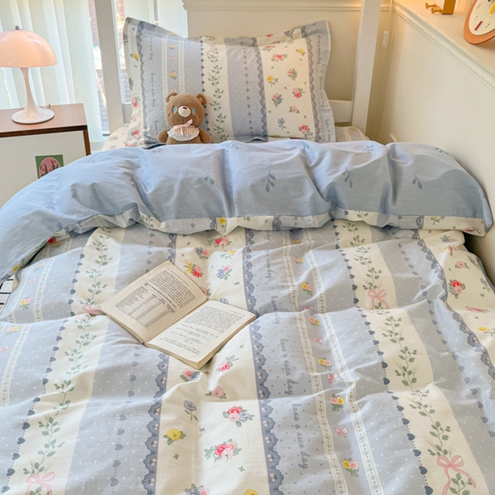 91家纺网 家纺一手货源 找家纺 莱通家纺 2024新款12868印花学生宿舍套件 盛夏