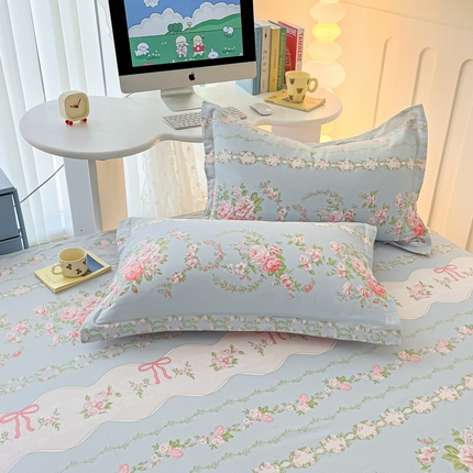 91家纺网 家纺一手货源 找家纺 （总）莱通家纺  2024新款12868印花四件套系列-单枕套