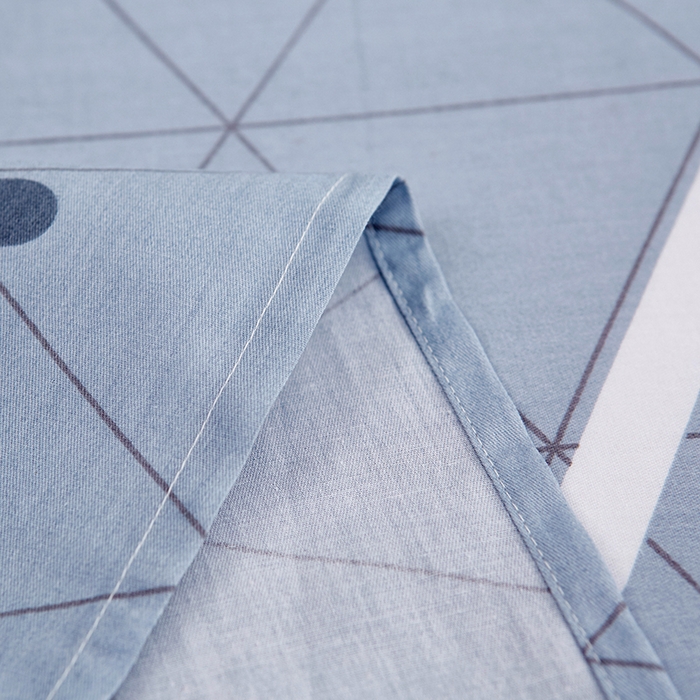 91家纺网 家纺一手货源 找家纺 恩泽 2024新款ins风全棉单品床单几何旋律