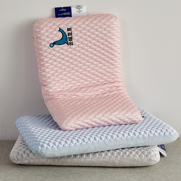 91家纺网 家纺一手货源 找家纺 （总）沃兰国际 2024新款儿童云眠凉感豆豆乳胶枕枕头枕芯30*50cm