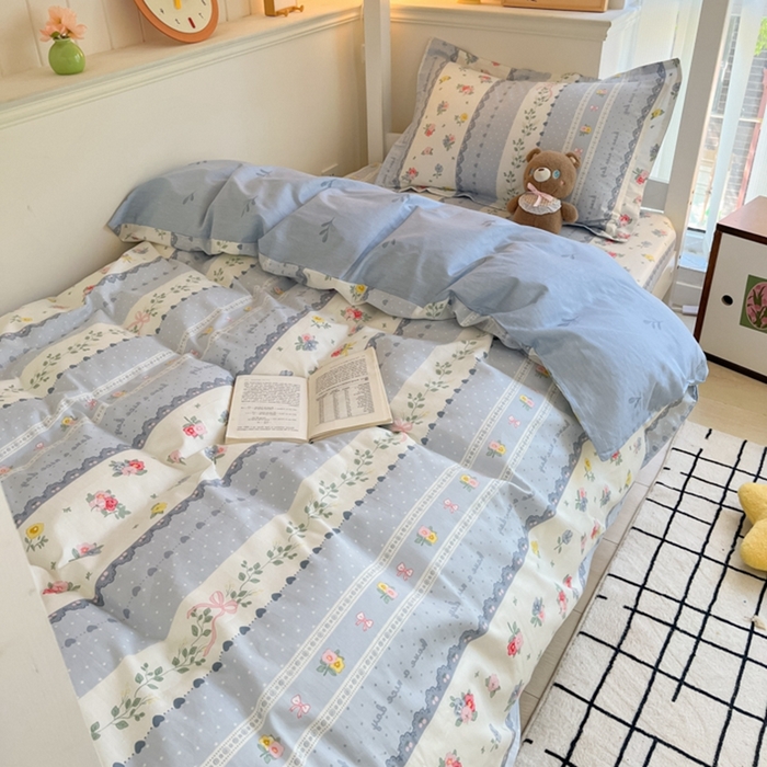 91家纺网 家纺一手货源 找家纺 莱通家纺 2024新款12868印花学生宿舍套件 盛夏