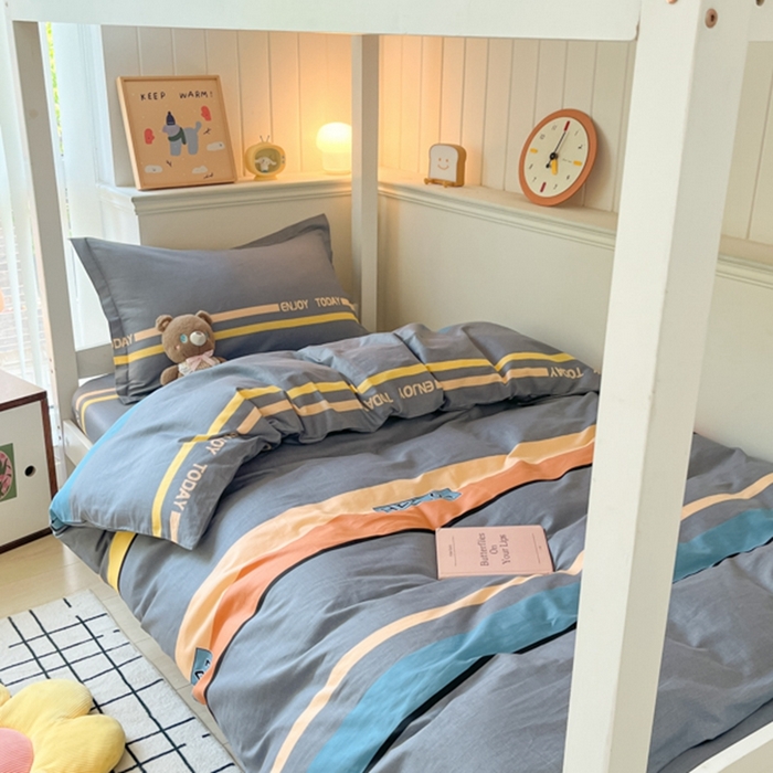 91家纺网 家纺一手货源 找家纺 莱通家纺 2024新款12868印花学生宿舍套件 安享生活