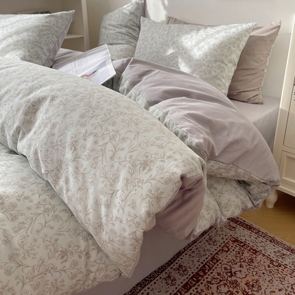 91家纺网 家纺一手货源 找家纺 （总）希文家纺 2024新款全棉13372繁花系列四件套