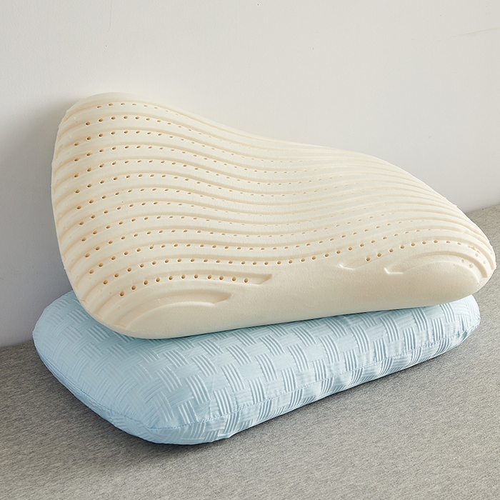 91家纺网 家纺一手货源 找家纺 （总）沃兰国际 2024新款华夫格乳胶蛋糕枕枕头枕芯60*38*11