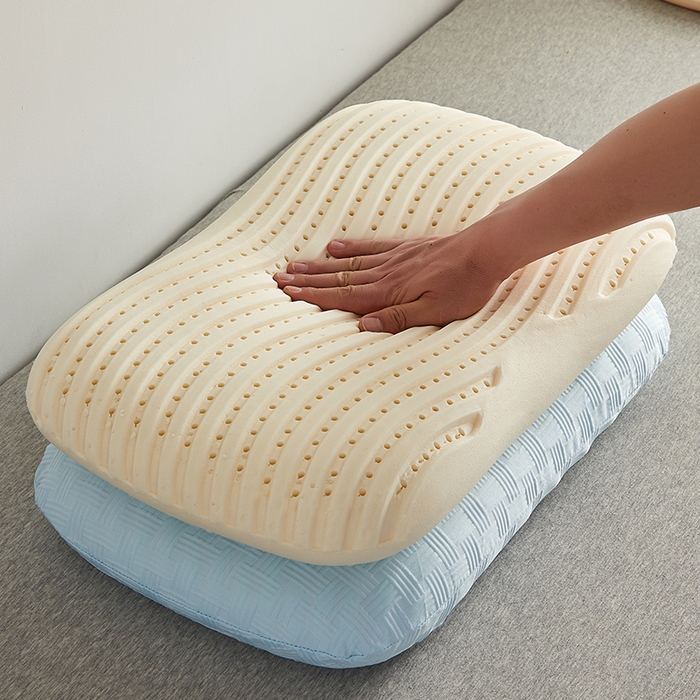 91家纺网 家纺一手货源 找家纺 （总）沃兰国际 2024新款华夫格乳胶蛋糕枕枕头枕芯60*38*11