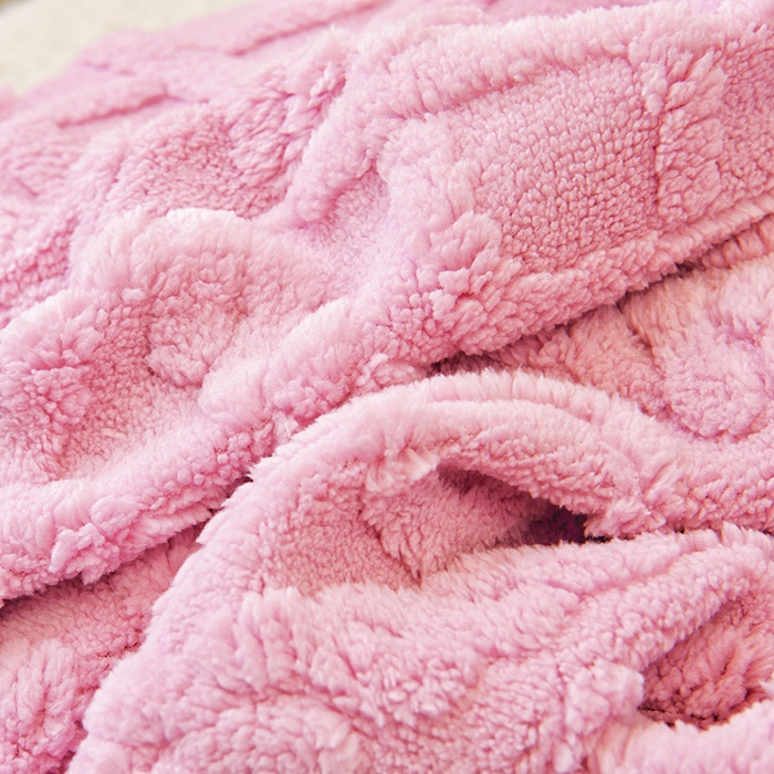 91家纺网 家纺一手货源 找家纺 启博家纺 2024新款白胖子雪梨椅提花绒沙发套 桃粉