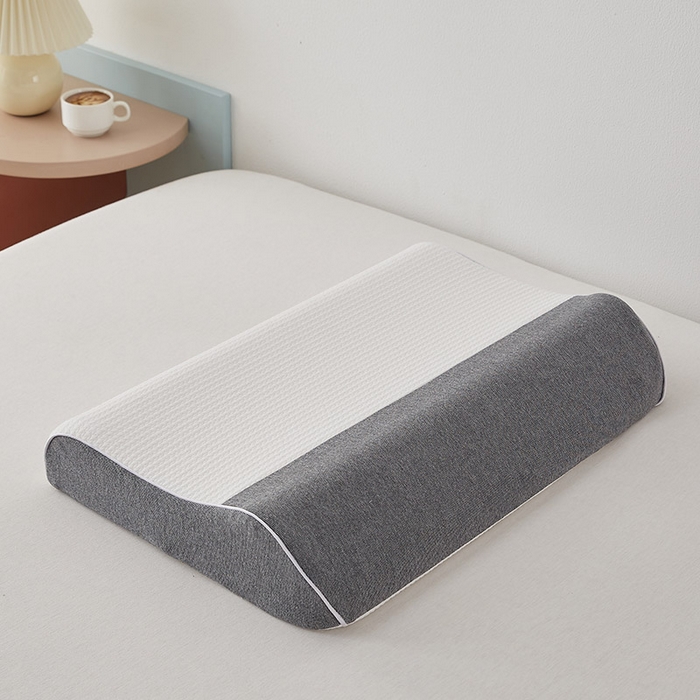 91家纺网 家纺一手货源 找家纺 （总）沃兰国际 2024新款天然针织牵引乳胶枕40*60*8/10cm