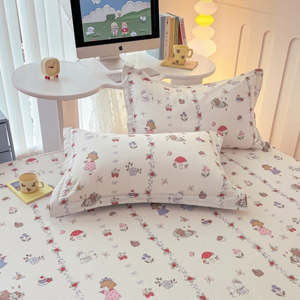 91家纺网 家纺一手货源 找家纺 （总）莱通家纺  2024新款12868印花四件套系列-单枕套