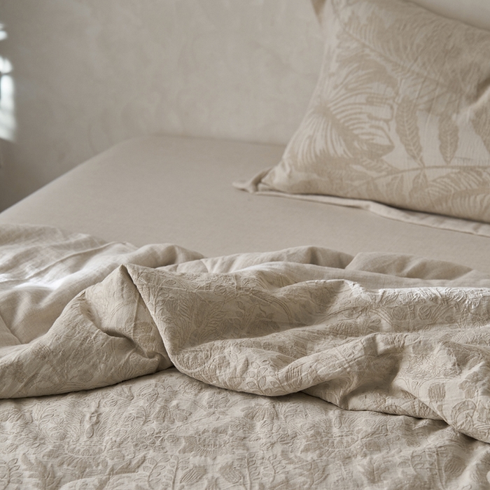 91家纺网 家纺一手货源 找家纺 2024新款亚麻大提花全新系列多功能夏被 如梦令包边款