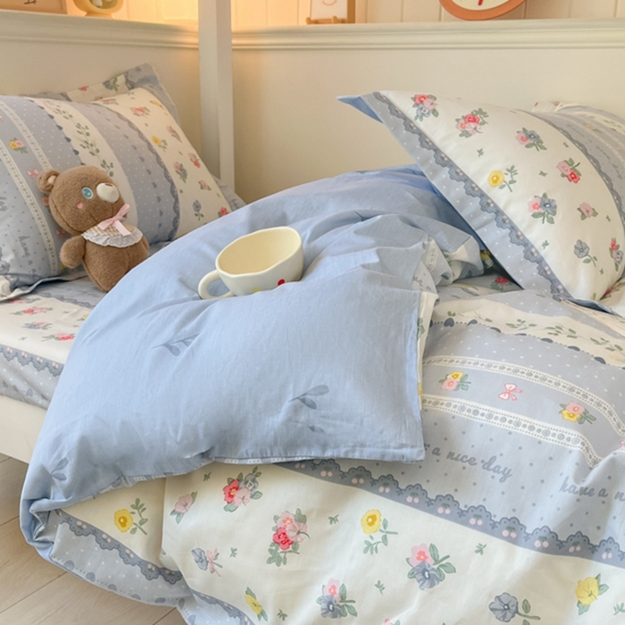 91家纺网 家纺一手货源 找家纺 莱通家纺 2024新款12868印花学生宿舍套件 盛夏