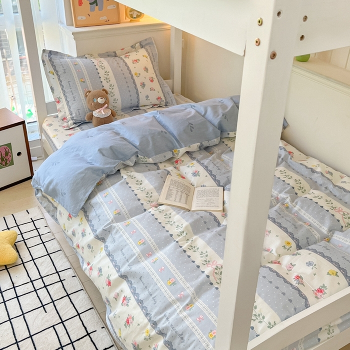 91家纺网 家纺一手货源 找家纺 莱通家纺 2024新款12868印花学生宿舍套件 盛夏