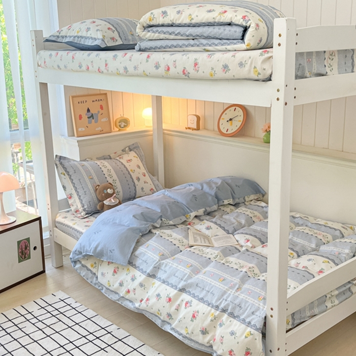 91家纺网 家纺一手货源 找家纺 莱通家纺 2024新款12868印花学生宿舍套件 盛夏