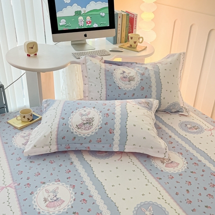 91家纺网 家纺一手货源 找家纺 （总）莱通家纺  2024新款12868印花四件套系列-单枕套