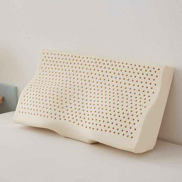 91家纺网 家纺一手货源 找家纺 （总）沃兰国际 2024新款针织布蝶形天然乳胶枕35*60*8/12cm