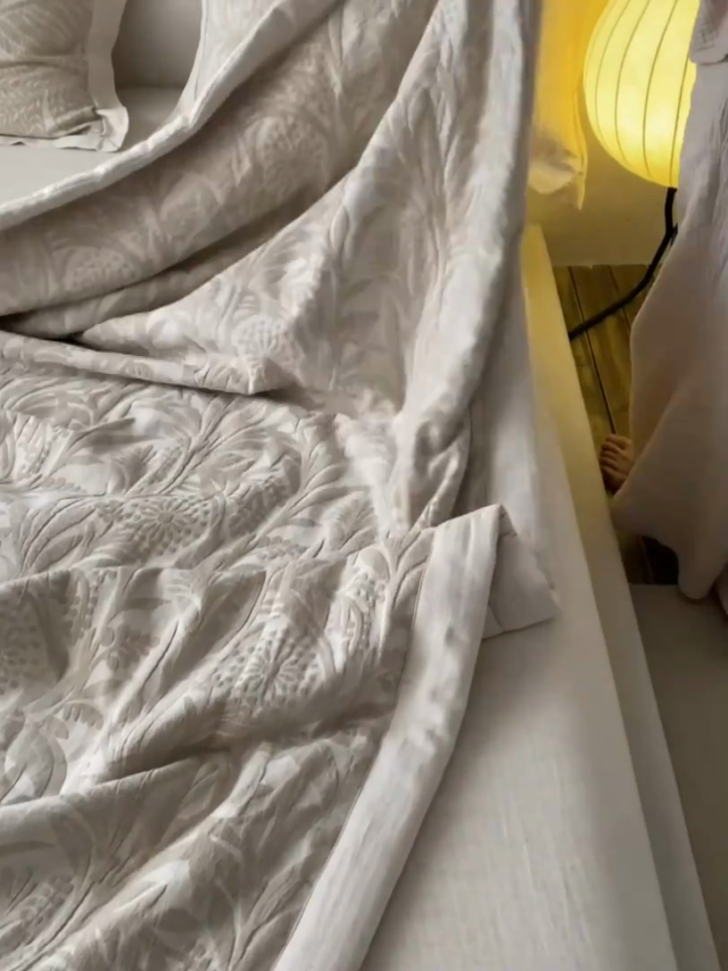 91家纺网 家纺一手货源 找家纺 （总）2024新款亚麻大提花全新系列多功能夏被