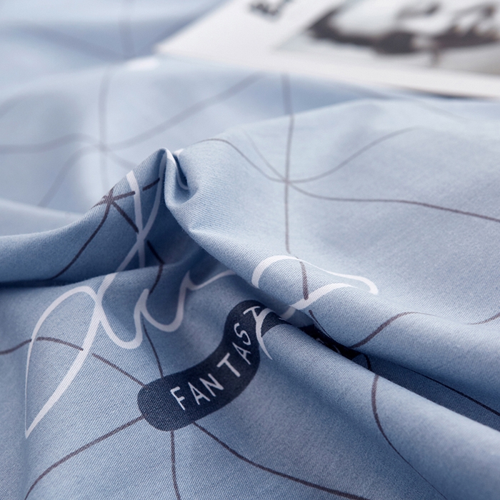 91家纺网 家纺一手货源 找家纺 恩泽 2024新款ins风全棉单品床单几何旋律