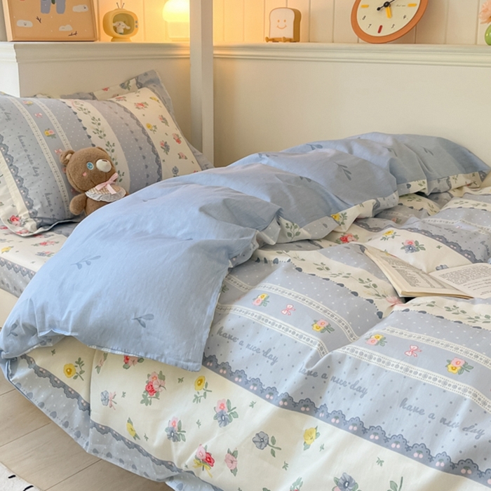 91家纺网 家纺一手货源 找家纺 莱通家纺 2024新款12868印花学生宿舍套件 盛夏