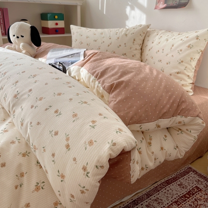 91家纺网 家纺一手货源 找家纺 （总）希文家纺 2024新款全棉13372繁花系列四件套