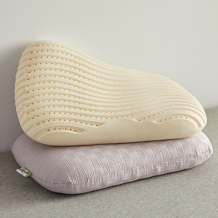 91家纺网 家纺一手货源 找家纺 沃兰国际 2024新款华夫格乳胶蛋糕枕枕头枕芯60*38*11 珍珠灰