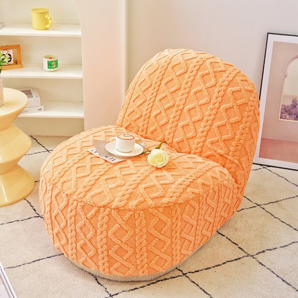 91家纺网 家纺一手货源 找家纺 （总）启博家纺 2024新款白胖子雪梨椅提花绒沙发套