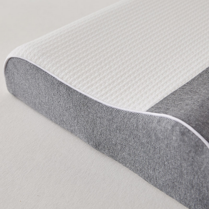 91家纺网 家纺一手货源 找家纺 （总）沃兰国际 2024新款天然针织牵引乳胶枕40*60*8/10cm