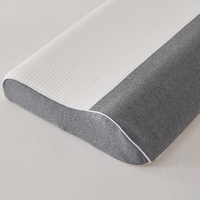 91家纺网 家纺一手货源 找家纺 （总）沃兰国际 2024新款天然针织牵引乳胶枕40*60*8/10cm