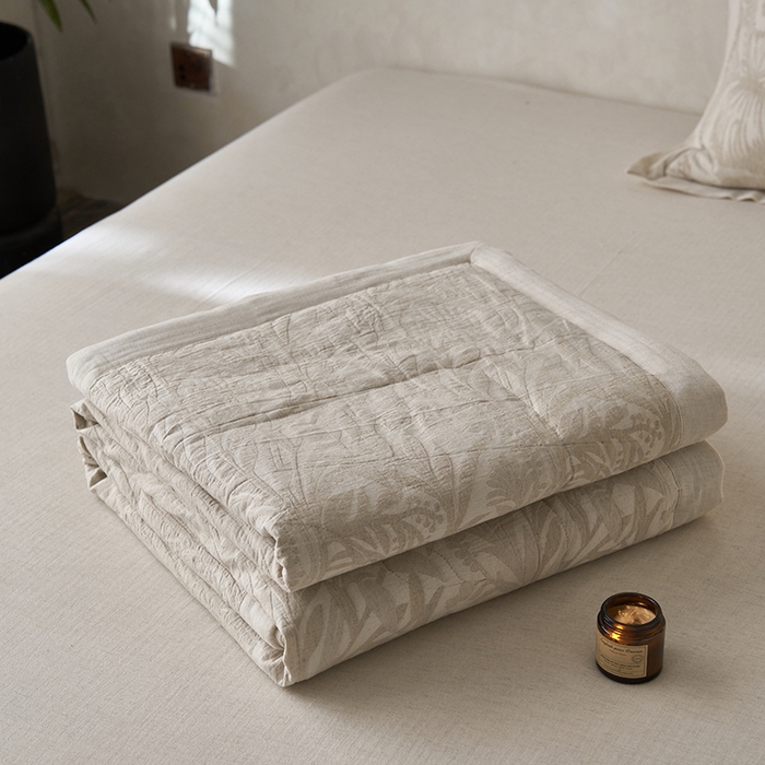 91家纺网 家纺一手货源 找家纺 （总）2024新款亚麻大提花全新系列多功能夏被