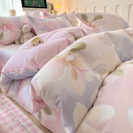 91家纺网 家纺一手货源 找家纺 莱通家纺 2024新款12868印花系列单被套 铃悦